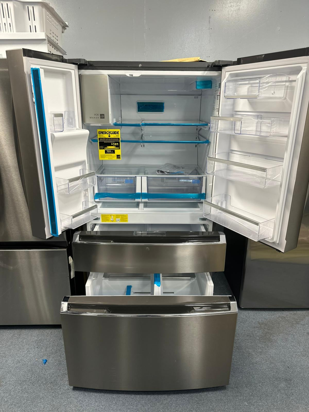 Frigidaire 4-Door Refrigerator – Stainless Steel