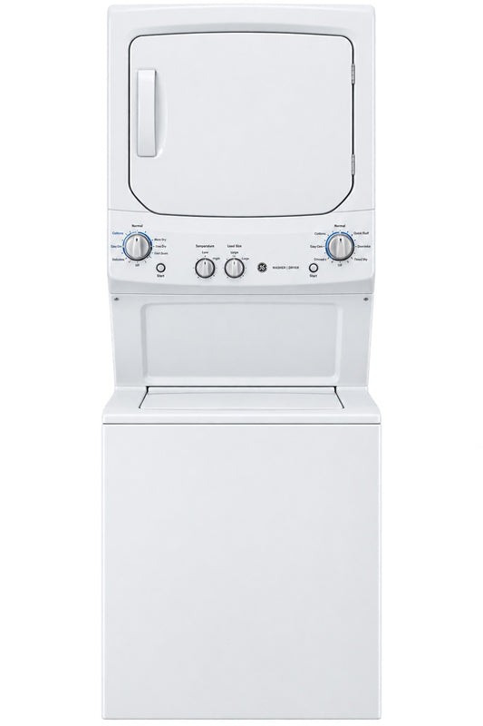 GE — Stackable Washer & Dryer Set, 4.5 cu ft — White