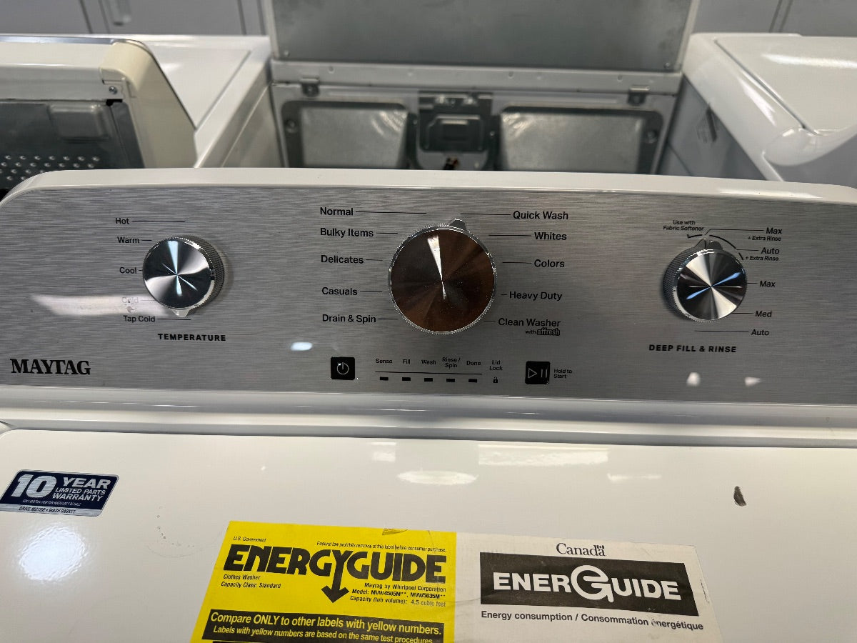 Maytag — Top-Load Washer & Dryer Set, 4.5 cu ft — White
