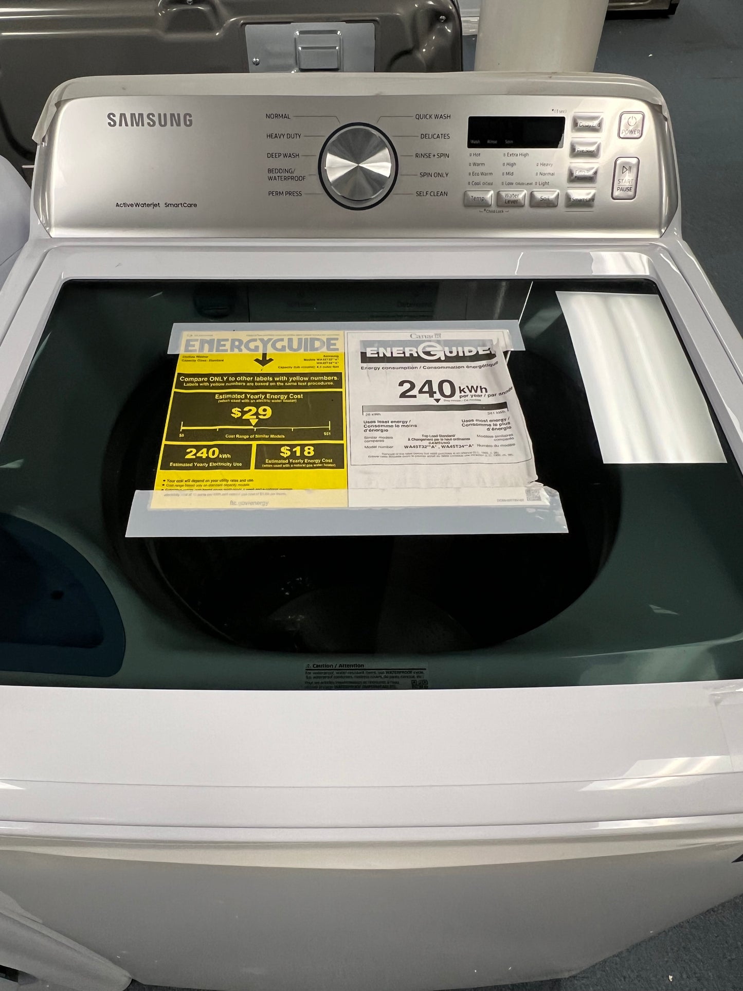 Samsung Washer and Dryer Top load White