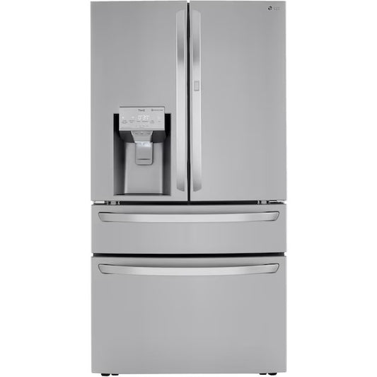 LG Counter-Depth open box Craft Ice 22.5-cu ft Refrigerator Dual Ice Maker with Water and Ice Dispenser and Door within Door ENERGY STAR Certified