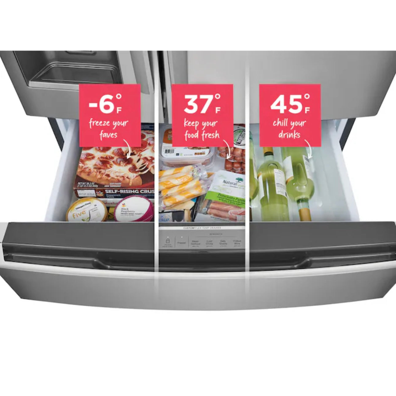 Frigidaire 4-Door Refrigerator – Stainless Steel