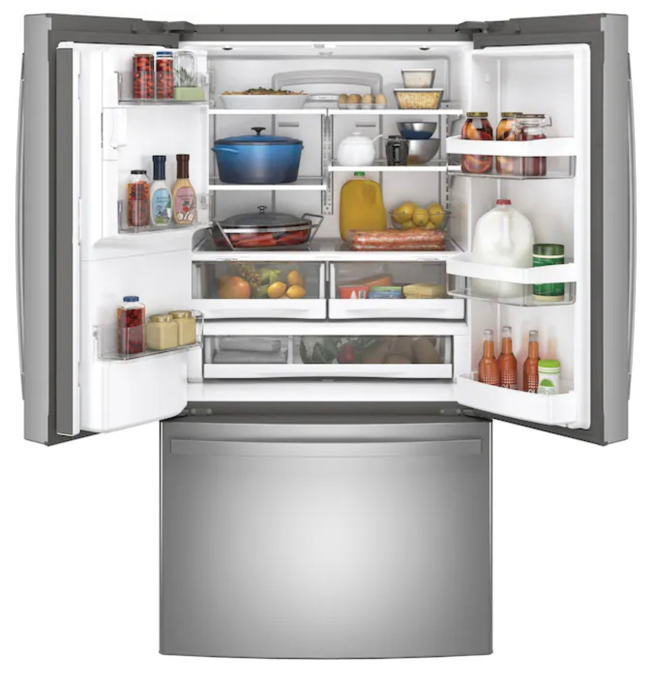 GE French Door Refrigerator – Stainless Steel