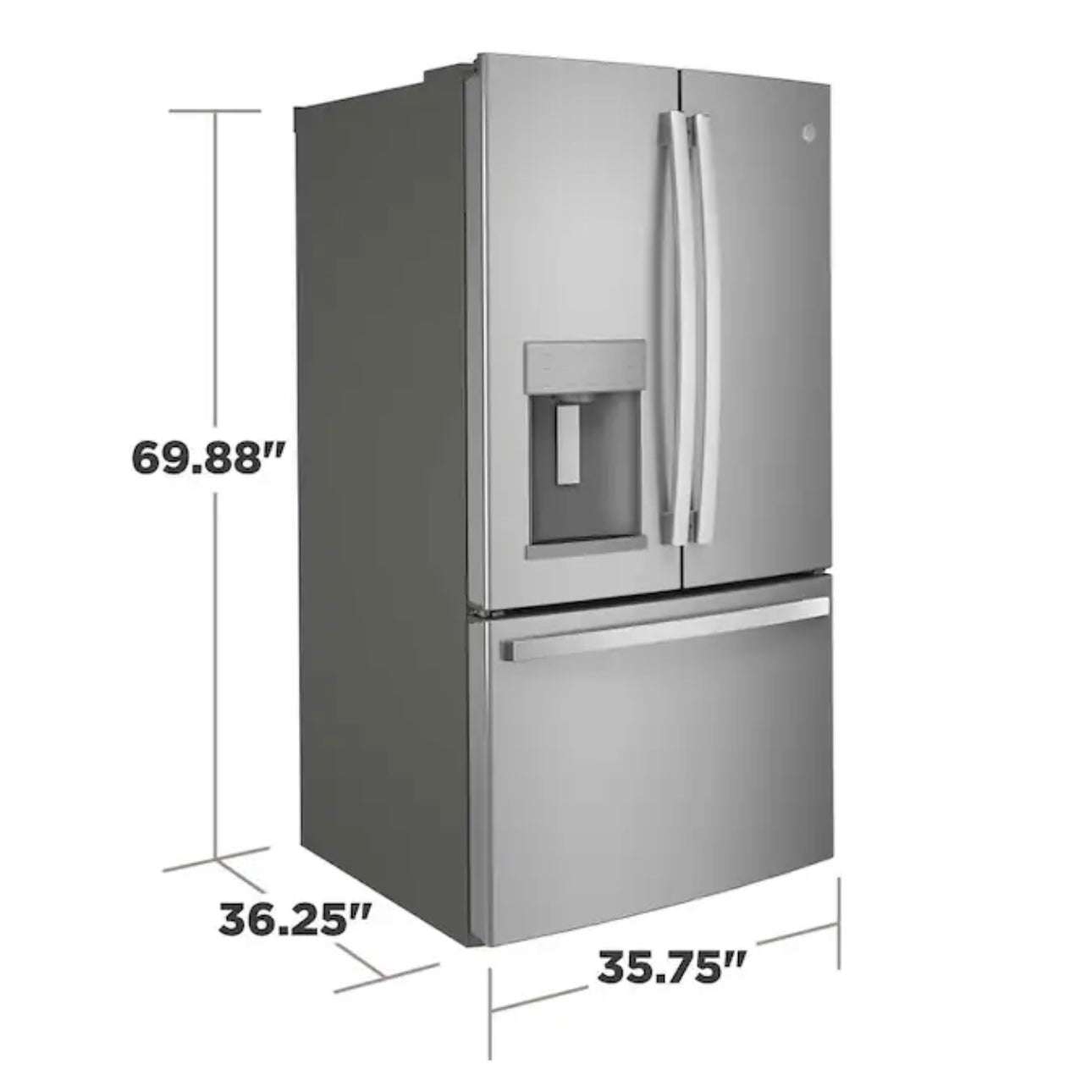 GE French Door Refrigerator – Stainless Steel