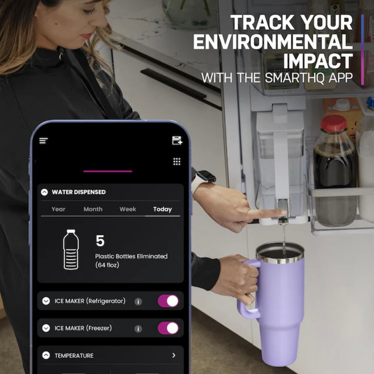 GE 4-Door Refrigerator – Stainless Steel