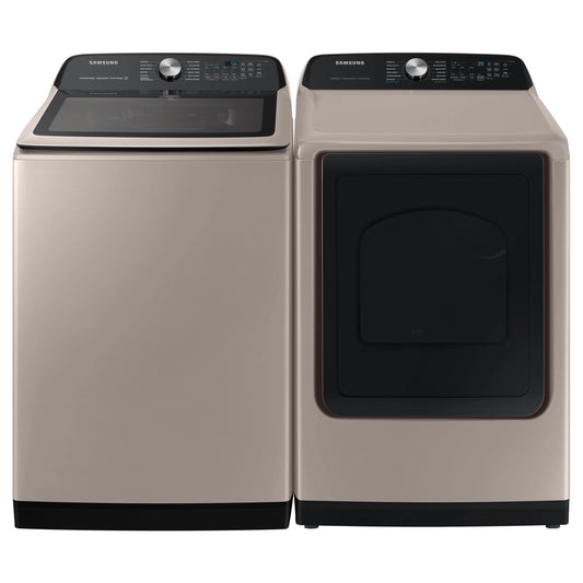 Samsung Washer 5.3 Cu Ft & Electric Dryer 7.4 Cu Ft Set