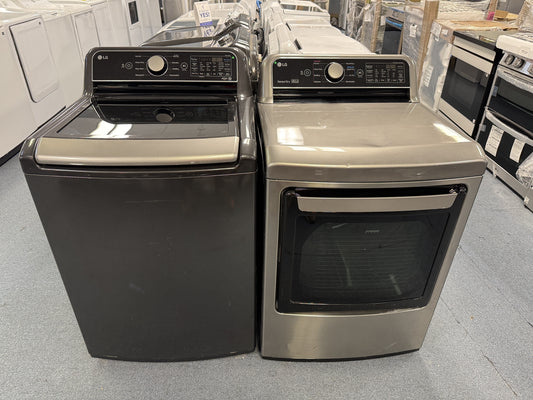 LG ThinQ Washer 5.0 cu ft and Dryer 7.4 cu ft