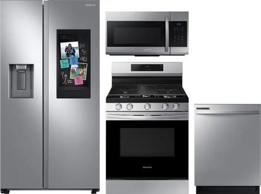 Samsung 4 Piece Kitchen Appliances Package in Stainless Steel