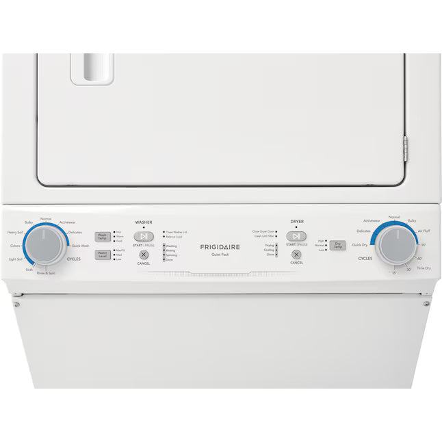 Frigidaire Stacked Laundry Center Washer and Electric Dryer