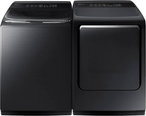Samsung — Top-Load Washer & Dryer Set, 5.0 cu ft — Black