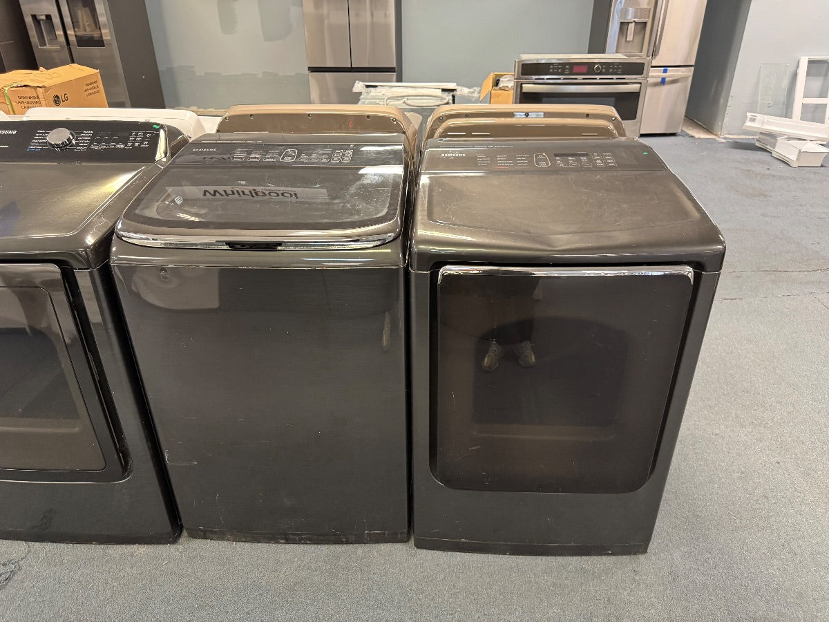Samsung — Top-Load Washer & Dryer Set, 5.0 cu ft — Black