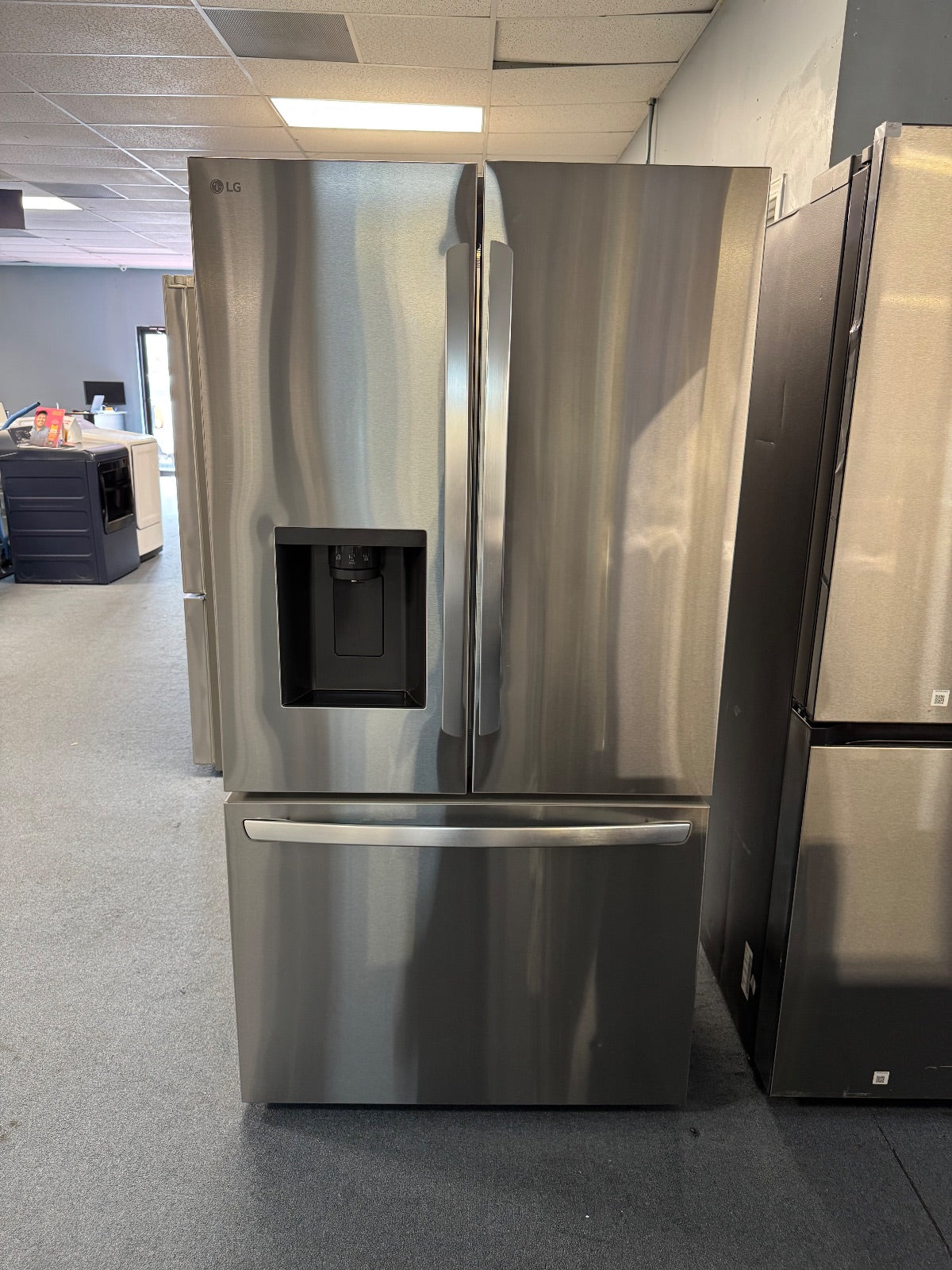 LG - Refrigerator French Door 3 Door
