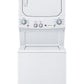 GE — Stackable Washer & Dryer Set, 4.5 cu ft — White