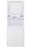 GE — Stackable Washer & Dryer Set, 4.5 cu ft — White