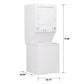 GE — Stackable Washer & Dryer Set, 4.5 cu ft — White