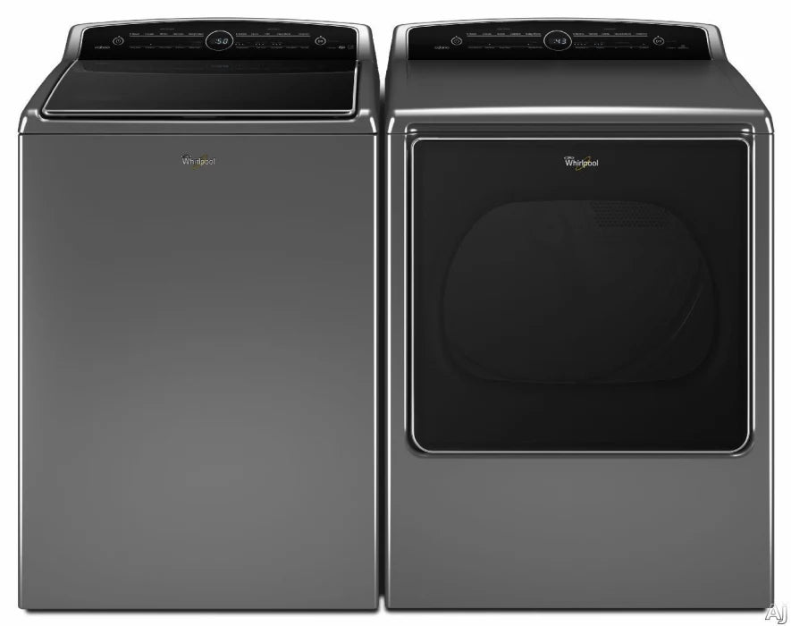Whirlpool — Top-Load Washer & Dryer Set, 4.8 cu ft — Gray