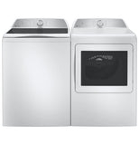 GE — Top-Load Washer & Dryer Set, 5.3 cu ft — White