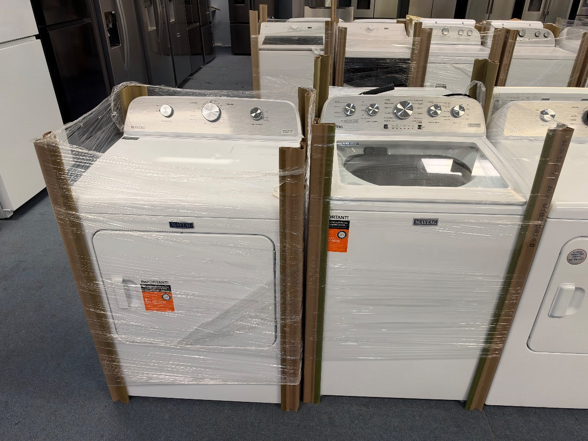 Maytag PET PRO - Top Load Washer with Agitator & Vented Electric Dryer Set