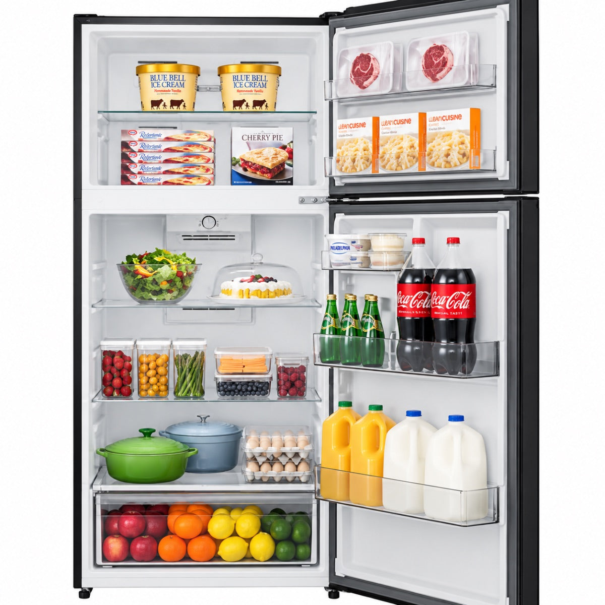 Hisense Refrigerator Top-Freezer — Black