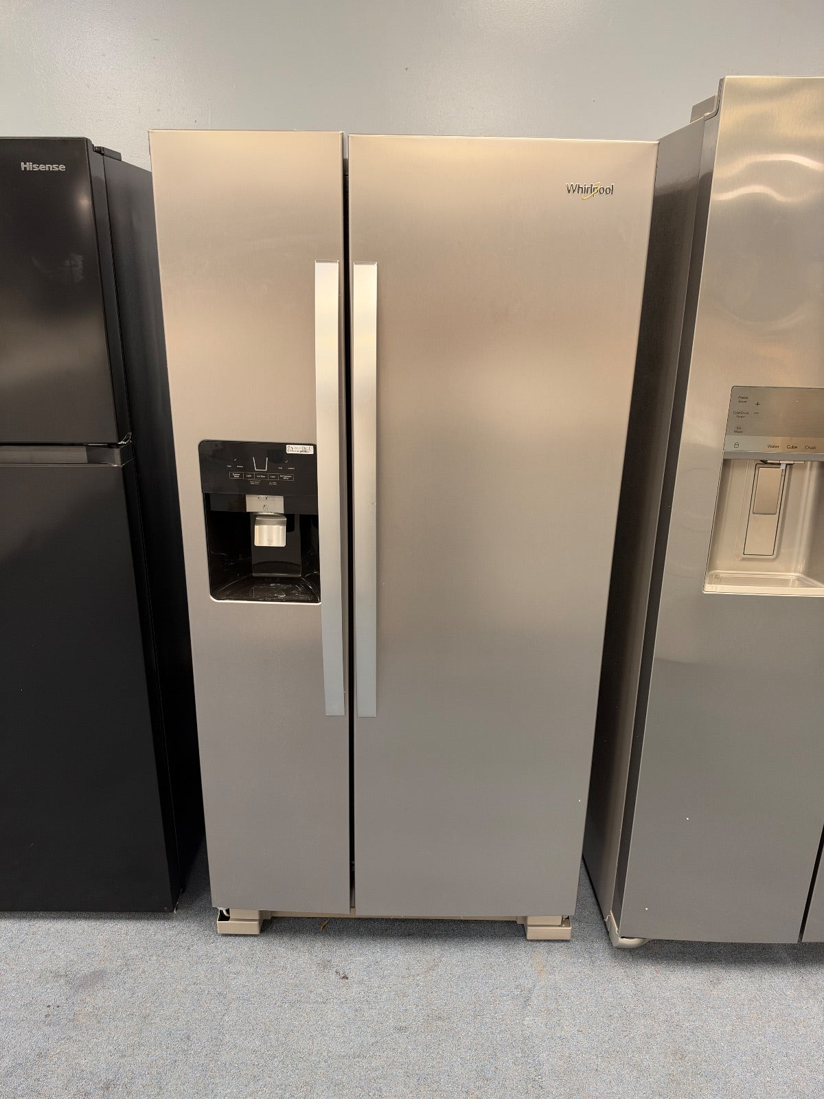 Whirlpool Refrigerator Side by Side 33” Wide