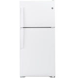 GE — Top-Freezer, 22 cu ft — White