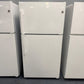 GE — Top-Freezer, 22 cu ft — White