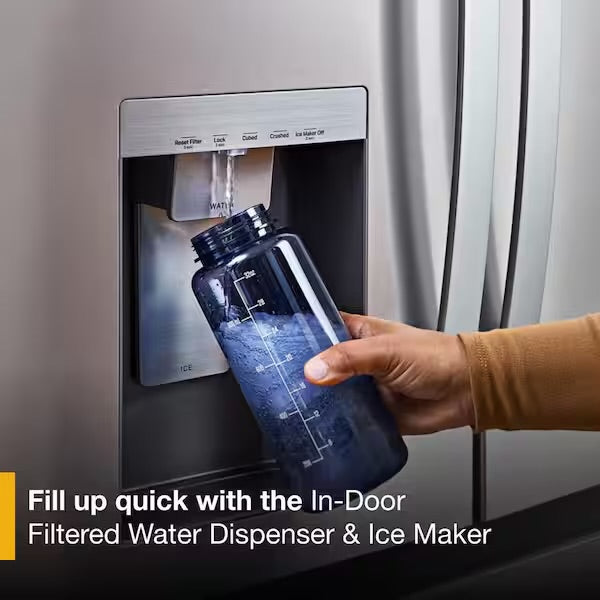 Whirlpool - 4 Door Refrigerator Fingerprint-Resistant