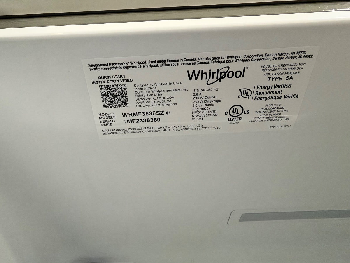 Whirlpool - 4 Door Refrigerator Fingerprint-Resistant