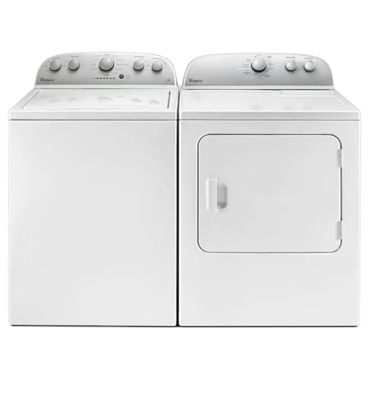 Whirlpool — Top-Load Washer & Dryer Set, 4.2 cu ft — White