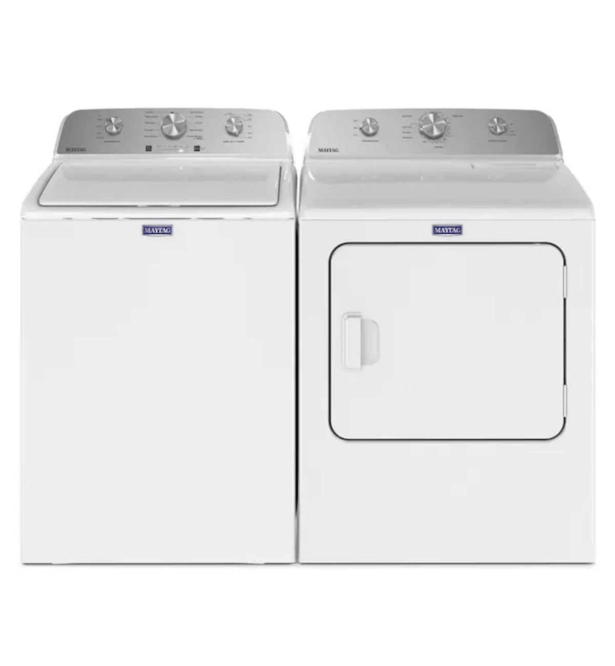 Maytag — Top-Load Washer & Dryer Set, 4.8 cu ft — White