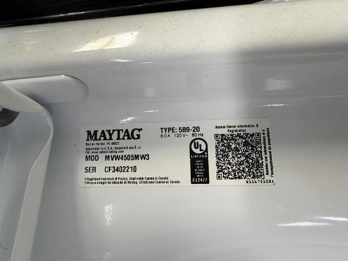 Maytag — Top-Load Washer & Dryer Set, 4.8 cu ft — White