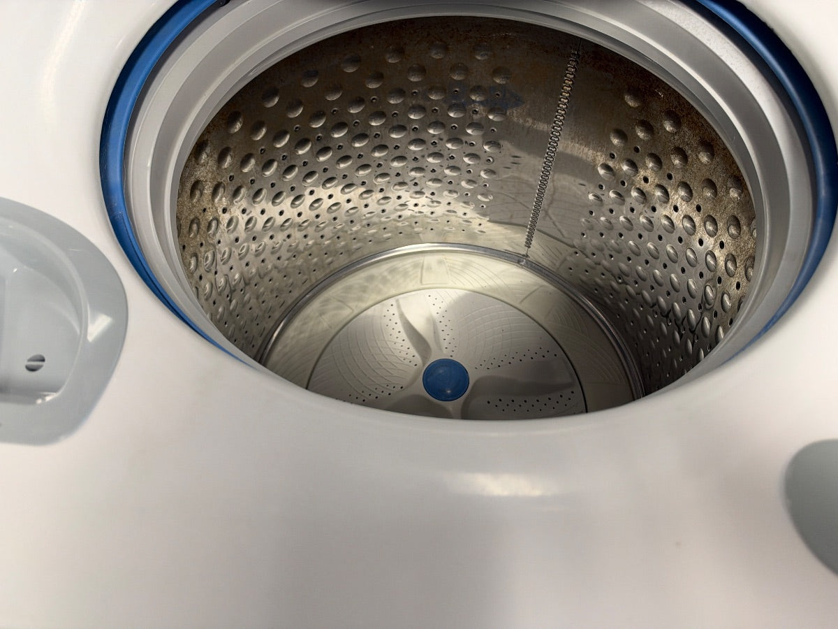 GE — Top-Load Washer & Dryer Set, 5.3 cu ft — White