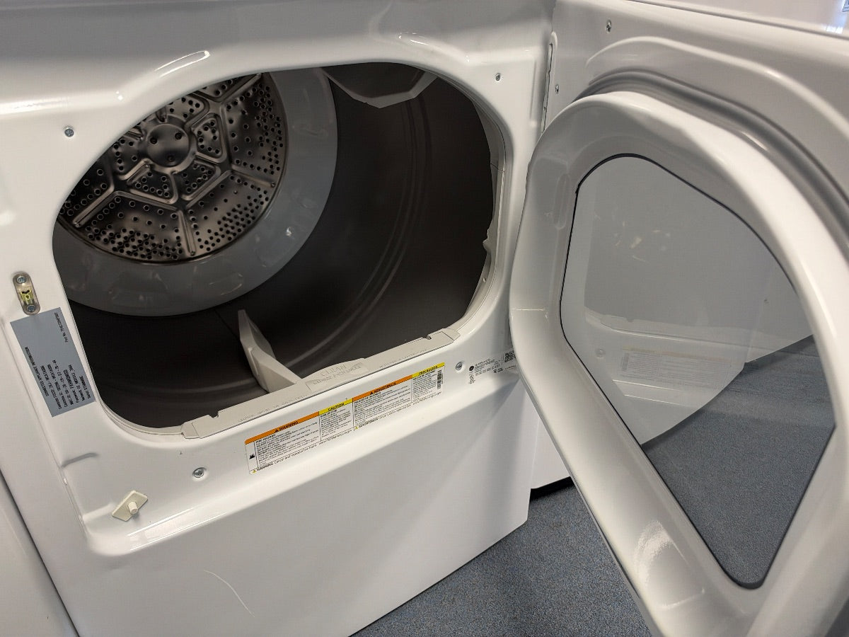 GE — Top-Load Washer & Dryer Set, 5.3 cu ft — White
