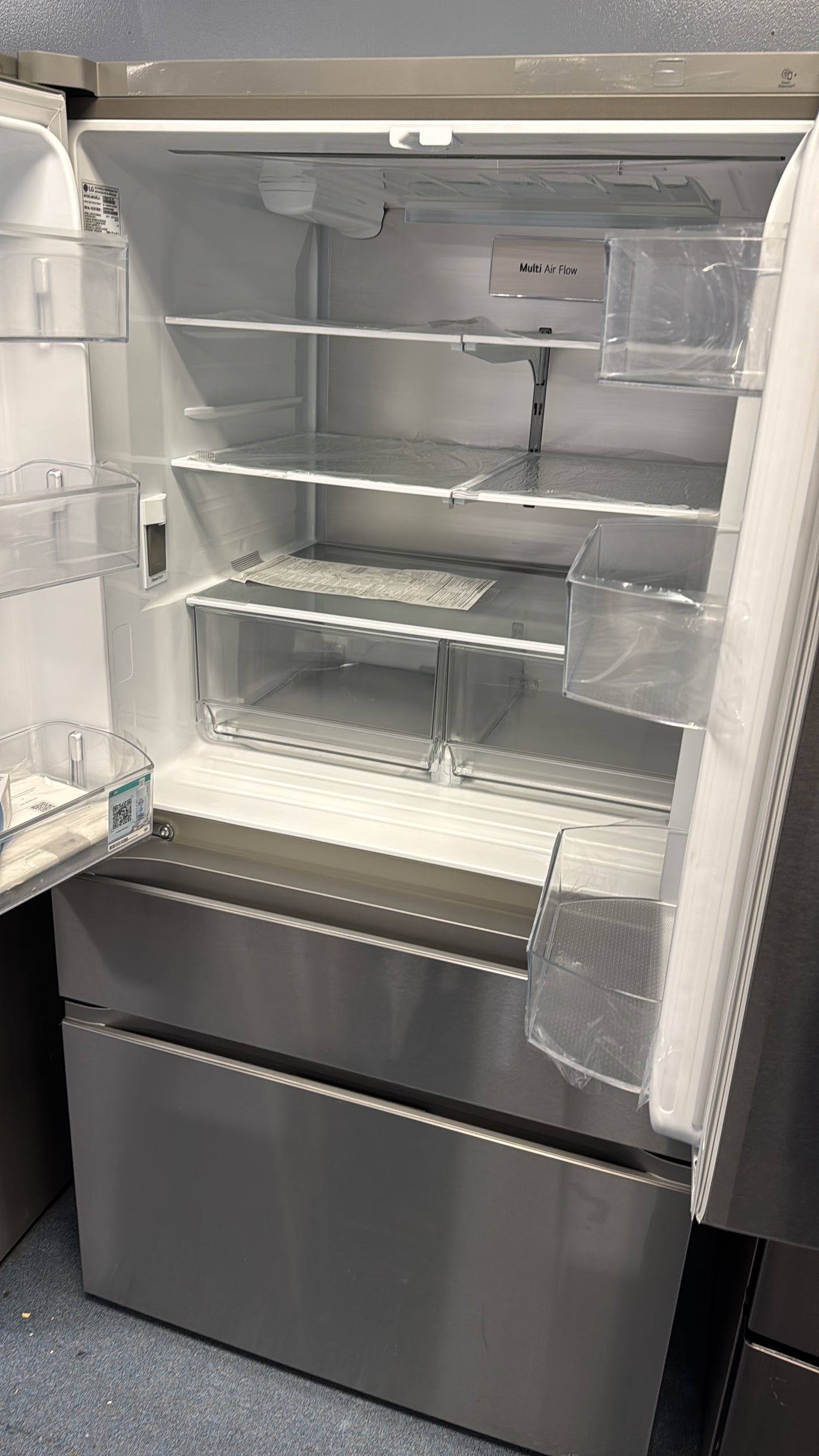 LG 26 cu. ft. SMART Counter Depth MAX French Door Refrigerator with Internal Water Dispenser in PrintProof Stainless Steel
