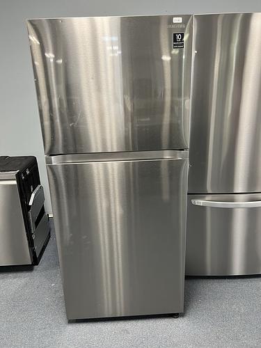 100062 Samsung Fridge Top Bottom stainless steel