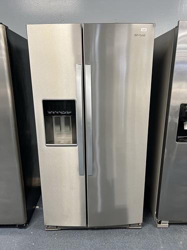 100040 Fridge Side by side stainless steel