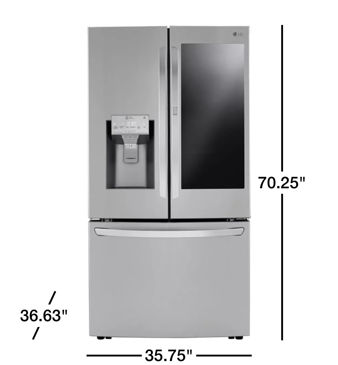 LG Open Box 29 cu ft. InstaView™ With craft ice Door-in-Door Refrigerator French Door