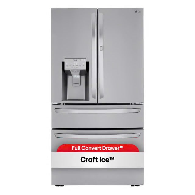 LG Counter-Depth open box Craft Ice 22.5-cu ft Refrigerator Dual Ice Maker with Water and Ice Dispenser and Door within Door ENERGY STAR Certified