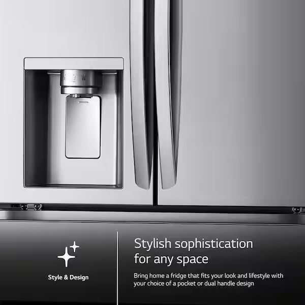 LG Counter-Depth 22.5-cu ft Refrigerator Dual Ice Maker with Water and Ice Dispenser and Door within Door ENERGY STAR Certified (Copy)