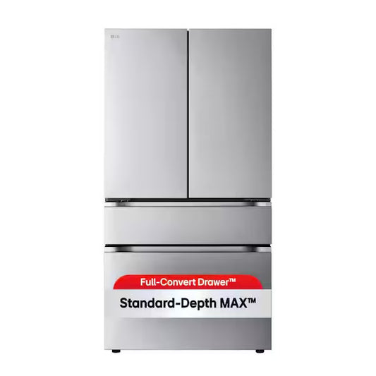 LG 26 cu. ft. SMART Counter Depth MAX French Door Refrigerator with Internal Water Dispenser in PrintProof Stainless Steel