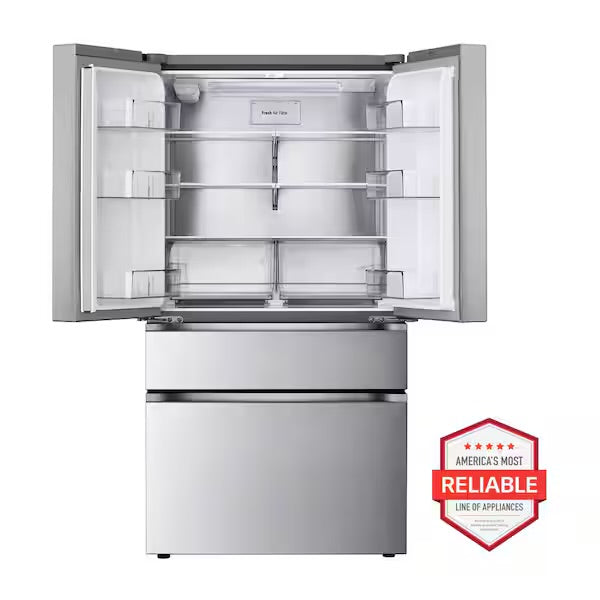 LG 26 cu. ft. SMART Counter Depth MAX French Door Refrigerator with Internal Water Dispenser in PrintProof Stainless Steel