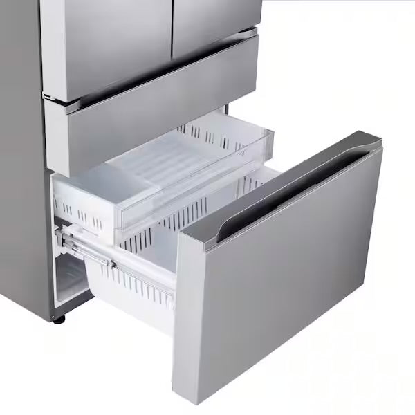 LG 26 cu. ft. SMART Counter Depth MAX French Door Refrigerator with Internal Water Dispenser in PrintProof Stainless Steel