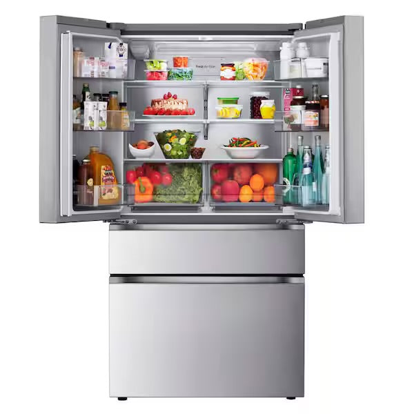 LG 26 cu. ft. SMART Counter Depth MAX French Door Refrigerator with Internal Water Dispenser in PrintProof Stainless Steel