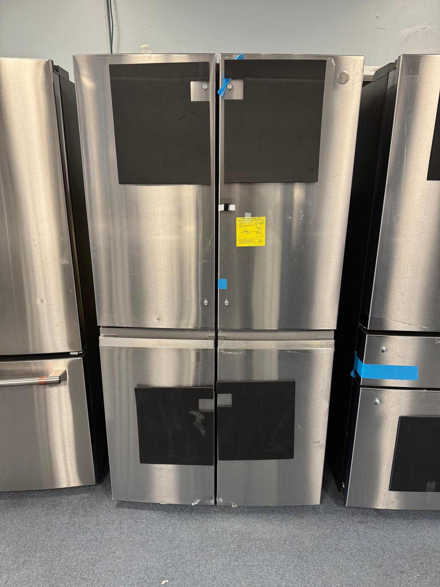 GE 4-Door Refrigerator – Stainless Steel