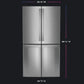 GE 4-Door Refrigerator – Stainless Steel