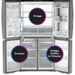 GE 4-Door Refrigerator – Stainless Steel