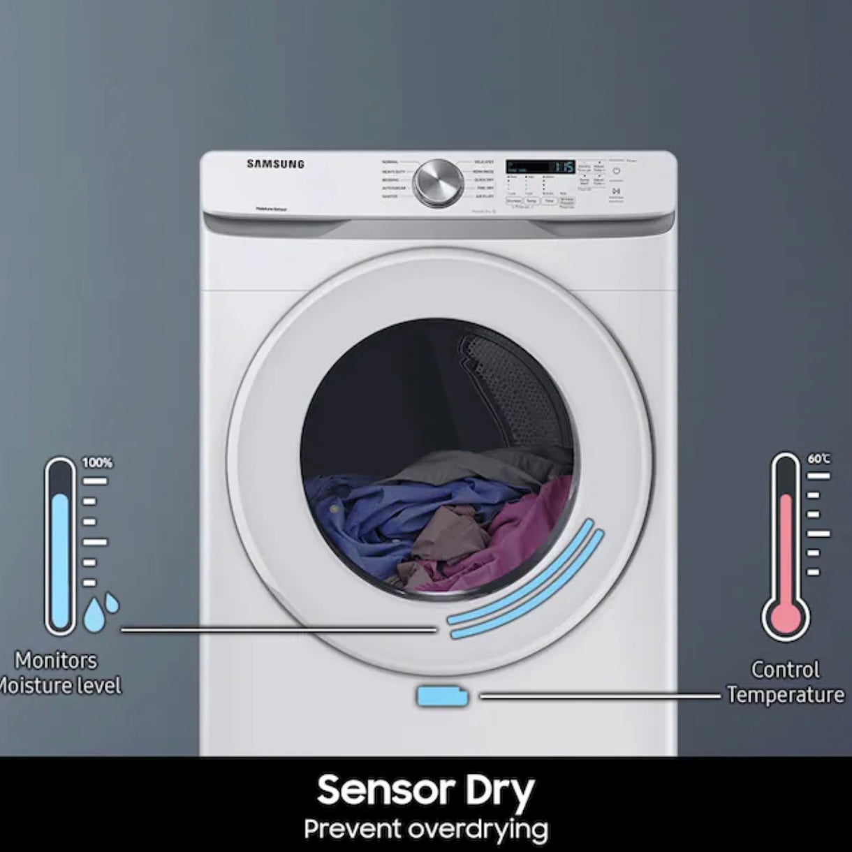 Samsung Electric Dryer – 7.4 cu ft