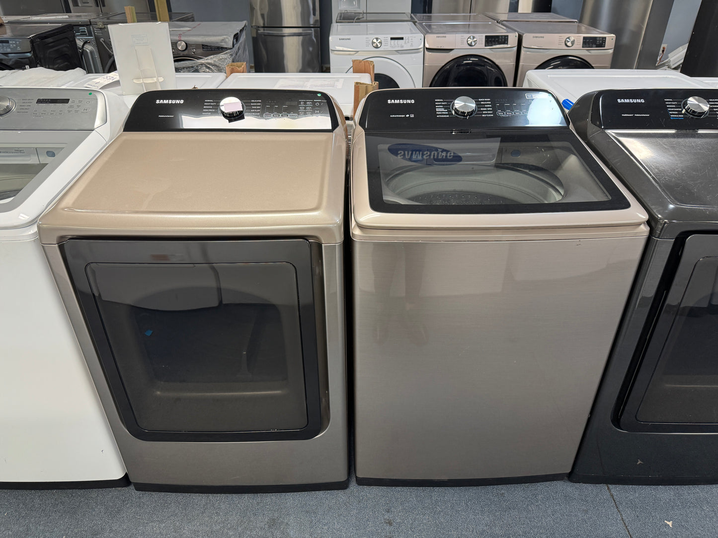 Samsung Washer 5.3 Cu Ft & Gas Dryer 7.4 Cu Ft Set